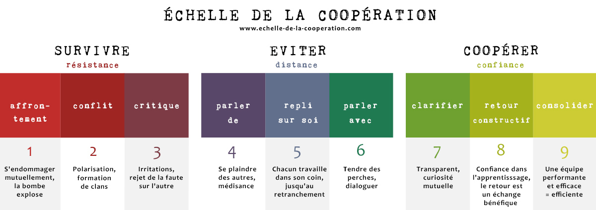 Traduction du néerlandais vers le français de l'échelle de coopération